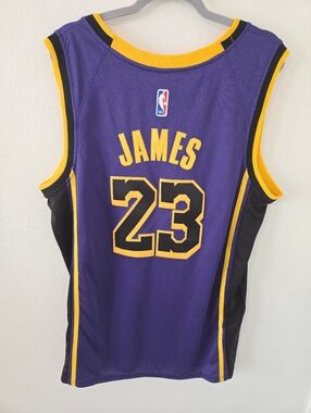 NWT Nike Los Angeles Lakers #23 LeBron James NBA Jersey Mens 50 Large